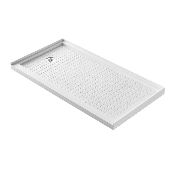 ZACHVO 60'' W 32'' D Rectangular Single Shower Base Wayfair